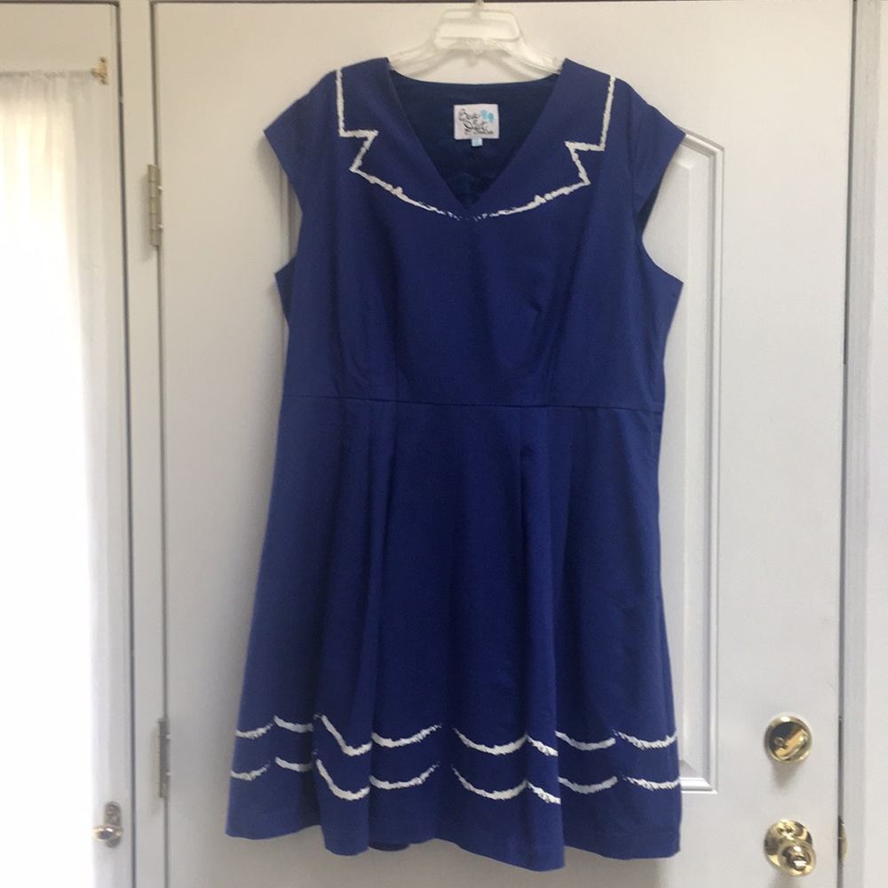 NWOT Beautiful Bea and Dot Royal Blue Dress!